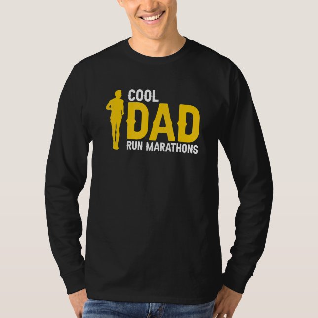 Cool DAD Run Marathons Awesome Runner For DADS Pre T-Shirt (Front)