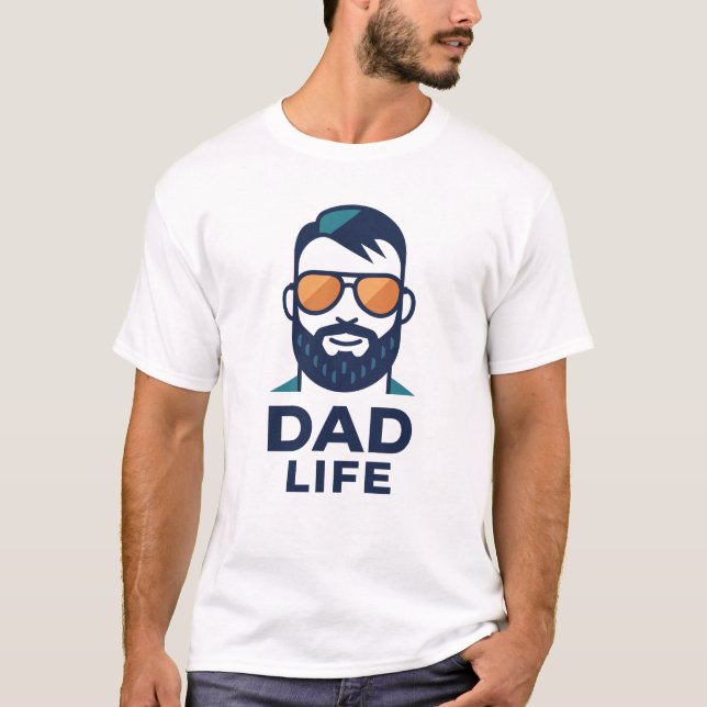 Cool Dad Sunglasses Style T-Shirt (Front)