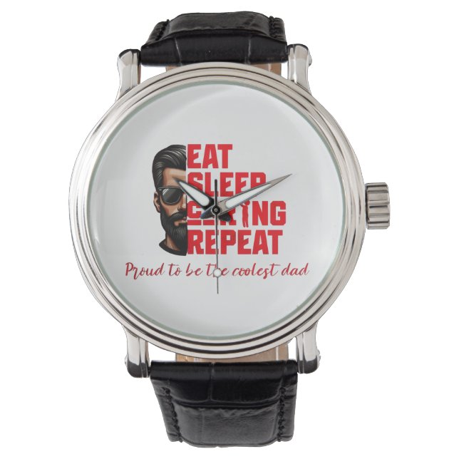 Cool Dad T-shirt Design Watch (Front)