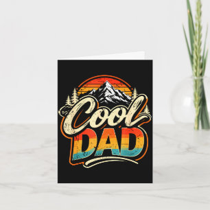 Cool dad vintage retro mountain fathers day card