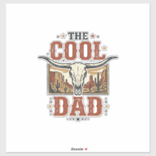Cool Dad Western Longhorn Skull Vintage Shirt Desi