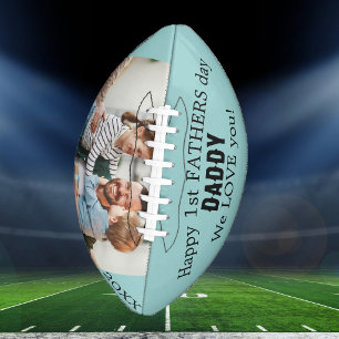 Cool Daddy 1st Fathers Day Football Personalise