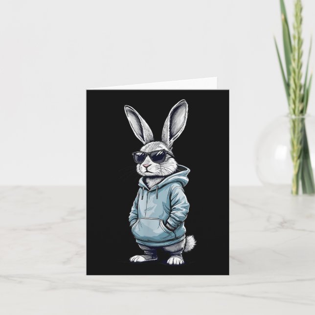 Cool Daddy Easter Bunny Dad Kids Boys Easter  Card (Front)