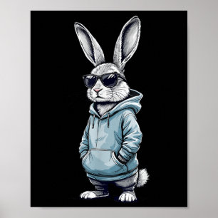 Cool Daddy Easter Bunny Dad Kids Boys Easter Poster