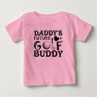 Cool Daddy future golf buddy word art Baby girl