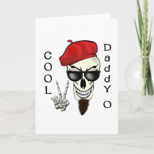 Cool Daddy - O Beatnik Skull Card