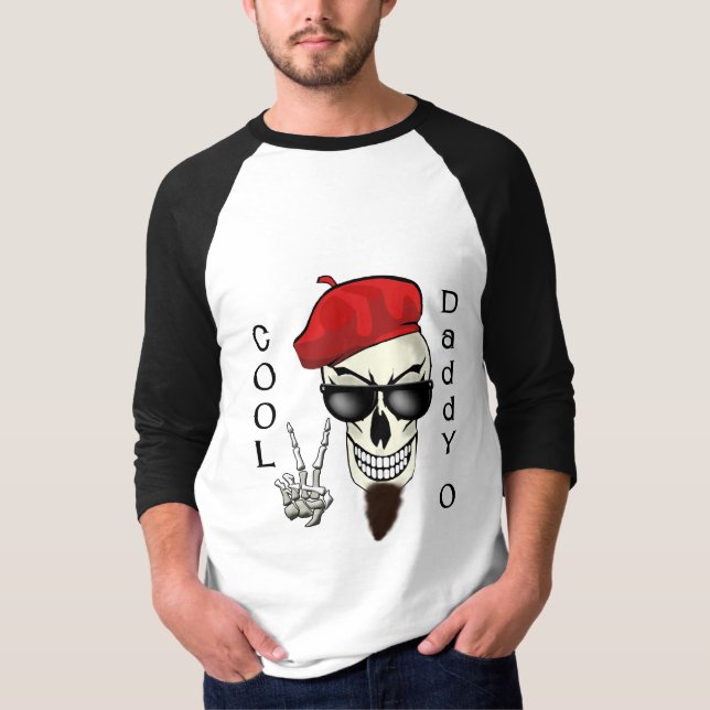 Cool Daddy - O Beatnik Skull T-Shirt (Front)