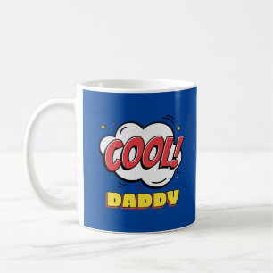 Cool daddy pop art style father's day coffee mug