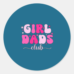 Cool Dads Club Cool Dad To Be Cket Father's Day Da Classic Round Sticker
