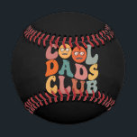 Cool Dads Club Dad Father's Day Retro Groovy Baseball<br><div class="desc">Cool Dads Club Dad Father's Day Retro Groovy</div>