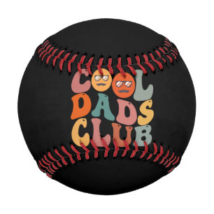 Cool Dads Club Dad Father's Day Retro Groovy Baseball