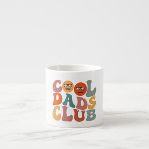 Cool Dads Club Dad Father's Day Retro Groovy Espresso Cup