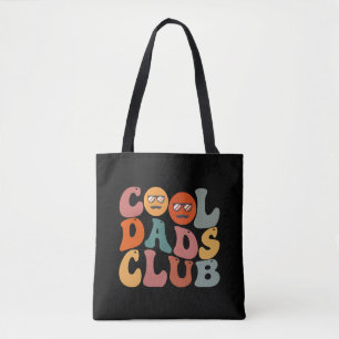 Cool Dads Club Dad Father's Day Retro Groovy Tote Bag