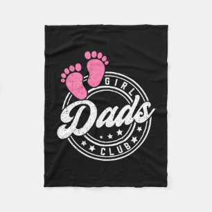 Cool Dads Club Father's Day From Daughter Funny Da Fleece Blanket
