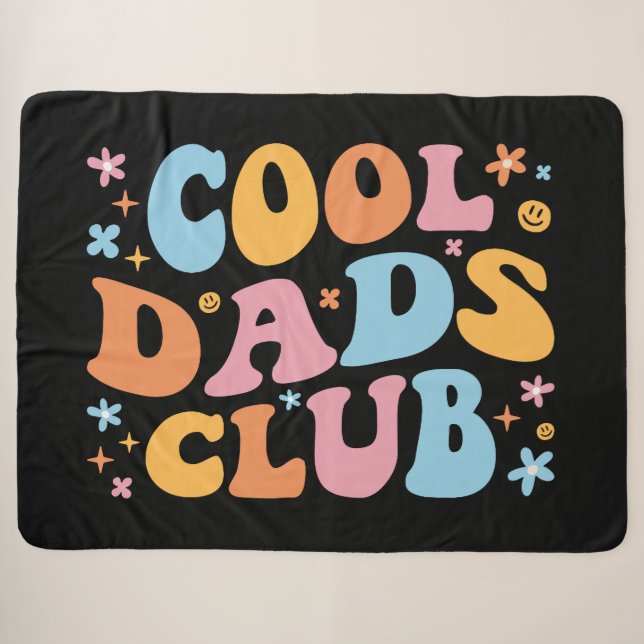 Cool Dads Club III Sherpa Blanket (Front (Horizontal))