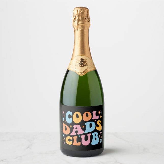 Cool Dads Club III Sparkling Wine Label (Front)