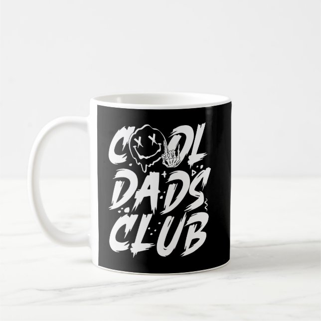 Cool Dads Club Retro Groovy Dad Father's Day Coffee Mug (Left)