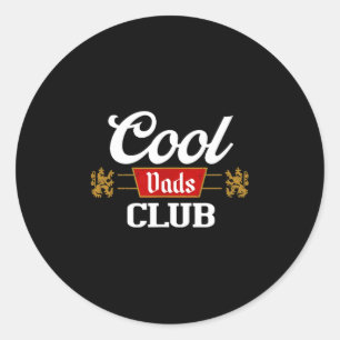 Cool Dads Club Shirt Father's Day From Daughter So Classic Round Sticker