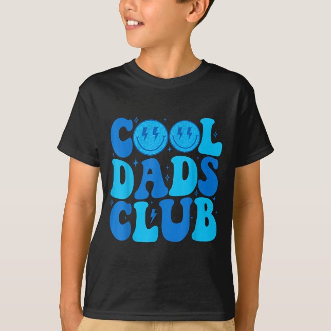 Cool Dads Club Shirt Retro Groovy Dad Father's Day (Front)