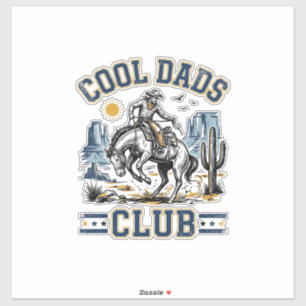 Cool Dads Club Vintage Cowboy Western Shirt Design