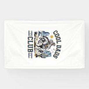 Cool Dads Club Vintage Cowboy Western Shirt Design Banner