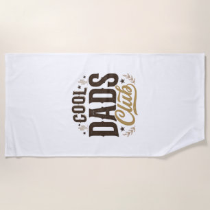 Cool Dads Club Vintage Dad Shirt Design_1 Beach Towel
