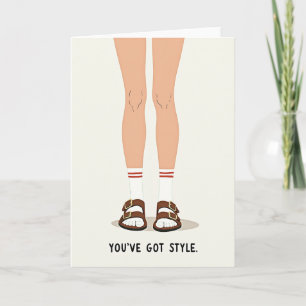 Cool Dads Day Sandals Card
