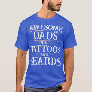 Cool Dads Gifts Rock Music Tattoos Fathers Day T-Shirt