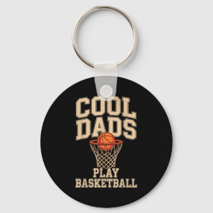 Cool Dads Play Basketball Key Ring