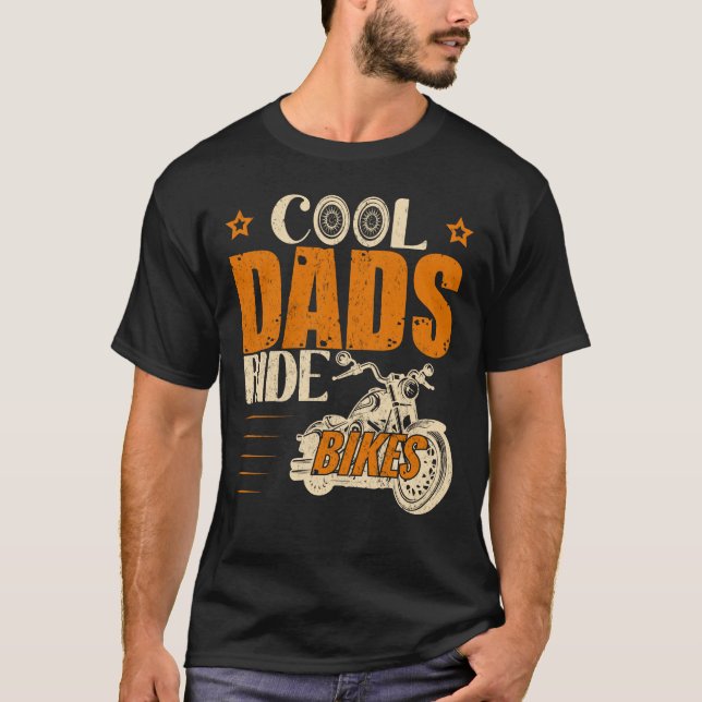 Cool Dads Ride Bikes – T-Shirt Gift For Dad (Front)
