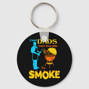 Cool Dads Teach Their Kids To Smoke Byrbecue Bbq Key Ring