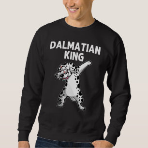 Cool Dalmatian For Men Dad Dalmatians Hip Hop Dabb Sweatshirt
