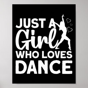 Cool Dance Art For Women Teen Girl Jazz Dancing Cl Poster