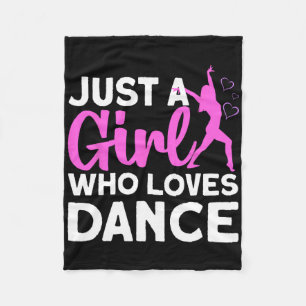 Cool Dance For Girls Women Hip Hop Dancer Ballroom Fleece Blanket