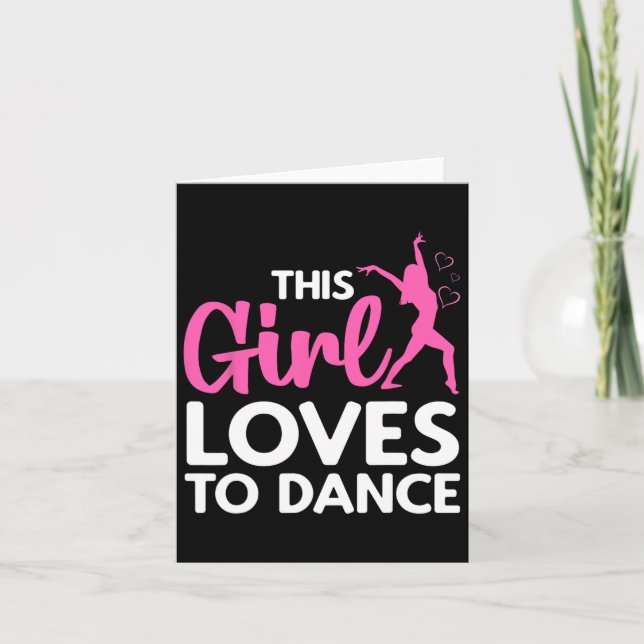 Cool Dance For Women Girls Hip Hop Dancing Breakda Card (Front)
