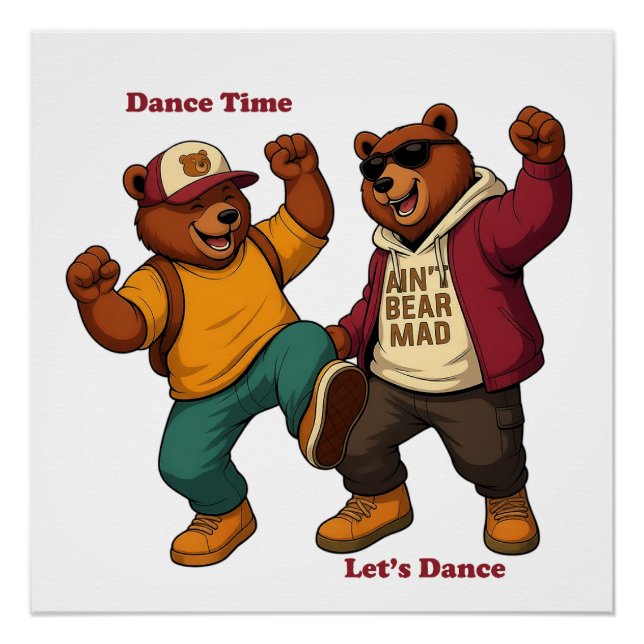 Cool Dancing Bears Poster (Front)