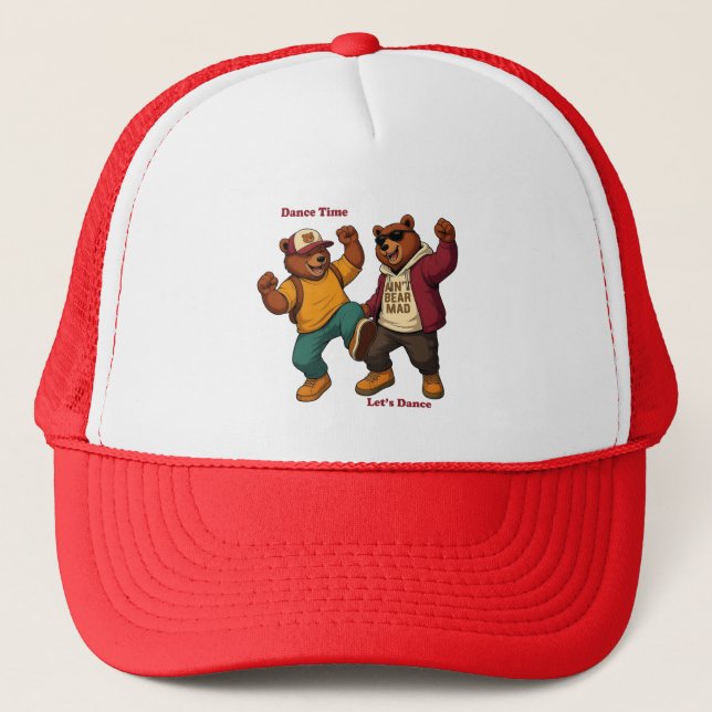 Cool Dancing Bears Trucker Hat (Front)