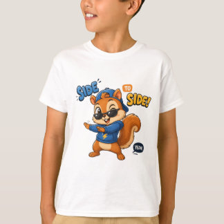 Cool Dancing Squirrel - Side To Side Hip Hop T-Shirt