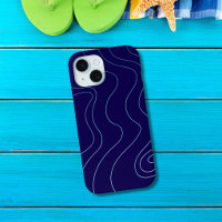 Cool Dark Blue Light Blue Waves iPhone / iPad case