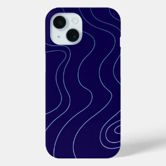 Cool Dark Blue Light Blue Waves iPhone / iPad case