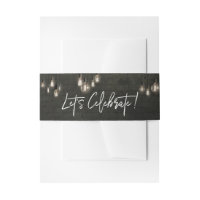 Cool Dark Bricks Edison Lights Let's Celebrate
