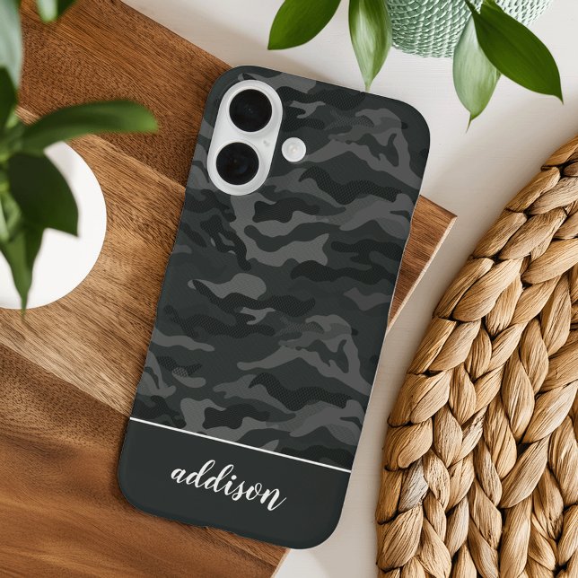 Cool Dark Olive Camo Personalised Case-Mate iPhone Case (Creator Uploaded)