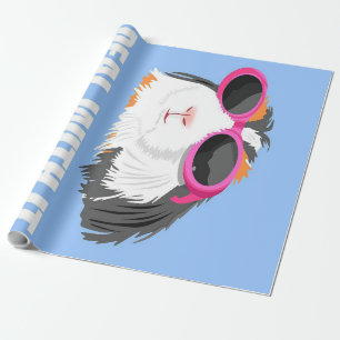 Cool Deal With It Guinea Pig Lovers Gift Wrapping Paper