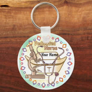Cool Dedicated Nurse keychain