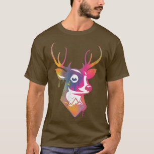 Cool deer wild animal anchor, hiker, camper, mount T-Shirt