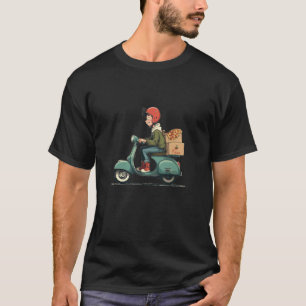 Cool Delivery Costume for Pizza and Scooter Lovers T-Shirt