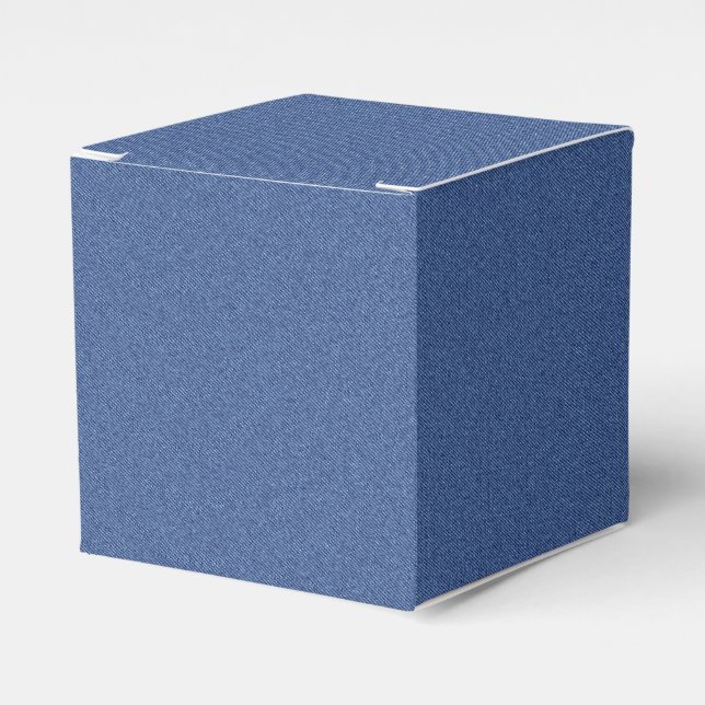 Cool Denim Blue Jeans Favour Box (Front Side)