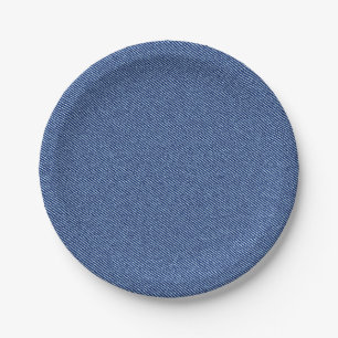 Cool Denim Blue Jeans Paper Plate