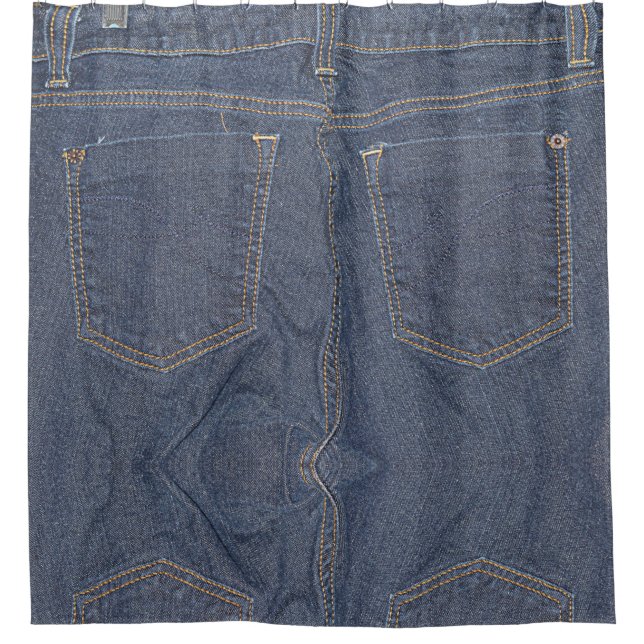 Cool denim texture Shower Curtain (Front)