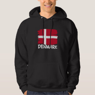 Cool Denmark Flag Hoodie